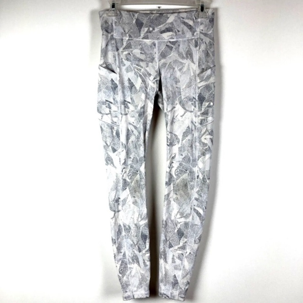 Lululemon Leggings sz 6 Breezy Dot Speed Up Tights gray pattern mid rise